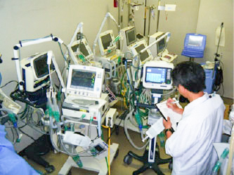 ME機器管理室 人工呼吸器保守管理