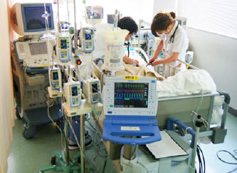 HCU病棟 IABP駆動中